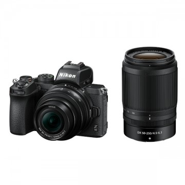 Nikon Z50 Digital Camera with 16-50mm and 50-250mm Lens