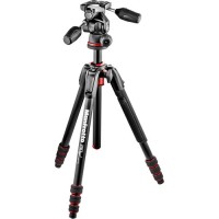 Manfrotto 190Go! Aluminum Tripod Kit with 3-Way Head