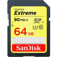 SanDisk 64GB Extreme 90MB/s U3 SDXC Card